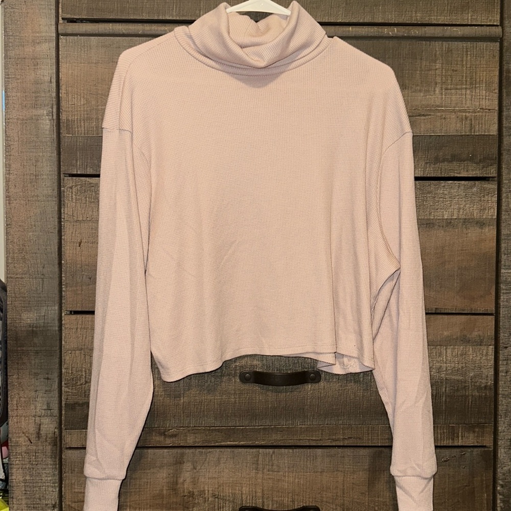 Tan turtleneck sweater